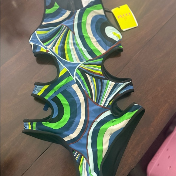 Emilio Pucci Multicolor One Piece Swimsuit - Picture 3 of 5